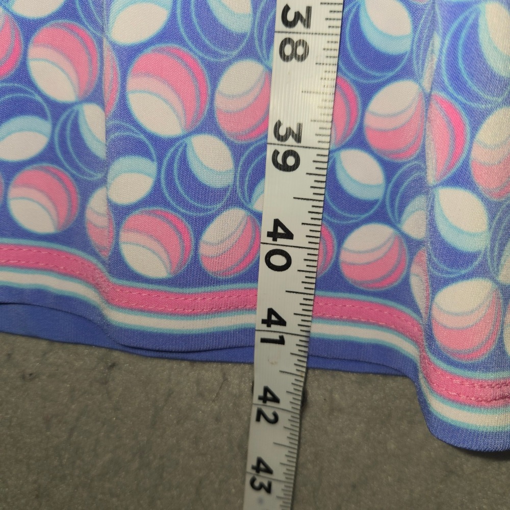 Pappagallo Womens XL Floral Shift Dress Blue Pink Yellow Ruffle Sleeve XL - Picture 6 of 11